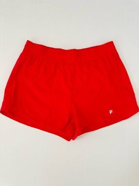 NWOT Fila Bright Red Women's Athletic Running Shorts. 3” inseam.